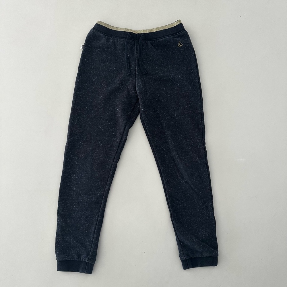 PETIT BATEAU girl navy gold sparkles joggers in size 8